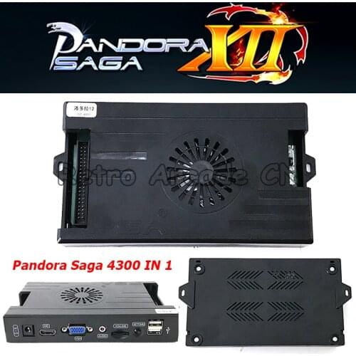 Pandora saga 3D 4300 in 1 Home and arcade version two in 1 support add games Save high score record and cable USB Gamepad kit