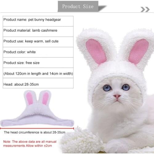 Funny Easter Cute Costume Easter Cap Bunny Rabbit Hat With Ears For Cats And Small Dogs Pets Costume Accessories Birthday Photo