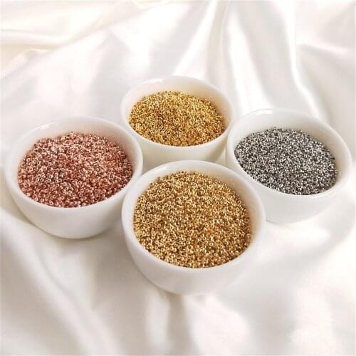 Real 18K Gold Plating Positioning beads DIY handmade accessories accessories materials ending fixed buckle clip buckle bead