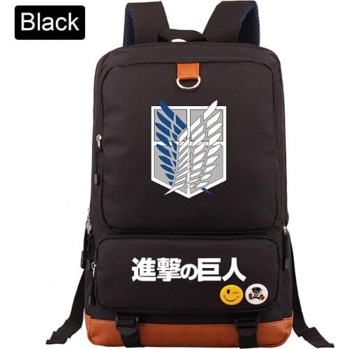 Christmas Cartoon Anime Wings Attack On Titan Boy Girl Book School Bag Women Bagpack Teenagers Schoolbags Student Backpack