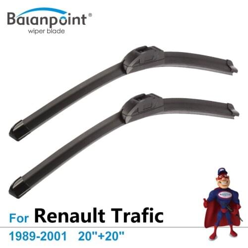 Wiper Blades For Renault Trafic 1989-2001 20"+20", Set of 2Pcs, Windshield Wipers Sale