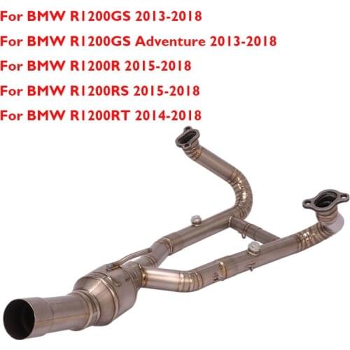 Slip on Motorcycle Exhaust System Pipe Header Front Connection Link Pipe for BMW R1200GS R1200R R1200RS R1200RT