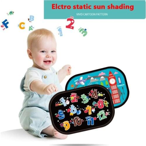 2PCS Car Sunshade Sunscreen Insulation Curtain Side Cover Summer Car windshield sunshades Mesh Electrostatic Film Auto Accessori