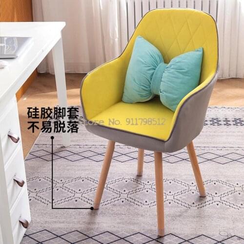 Chair backrest computer chair home comfortable sedentary girl cute bedroom makeup stool dormitory swivel chair desk chair