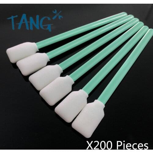 200PCS For Epson DX4 DX5 DX7 TX800 XP600 print head clean swab stick sponge foam tipped Miamki JV5 CJV150 JHF solvent uv printer