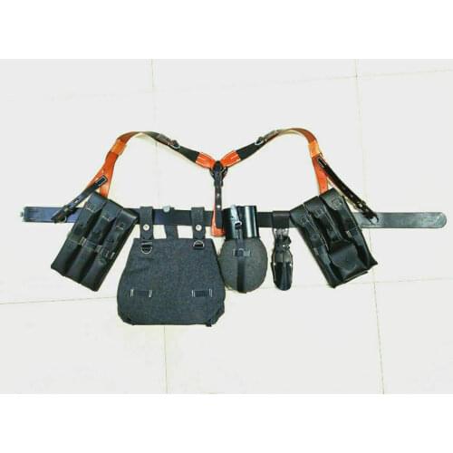 Tomwang2012. WWII German Hi-Q 1943 Army Combat Equipment 98 K Pouch Leather Combination COLLECTION MILITARY WAR REENACTMENTS