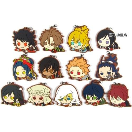 Touken Ranbu Online Original Japanese anime figure rubber Silicone sweet smell mobile phone charms key/chain/strap