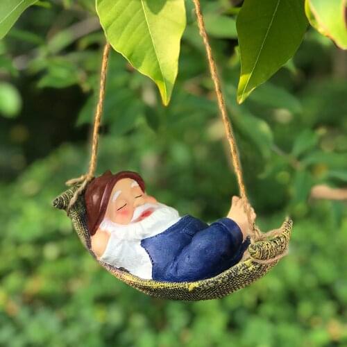 Outdoor Garden Santa Claus Ornament Gardening Animal Ornament Resin Craft Ornament Dog Frog Nursery Decor Hanging Decoration