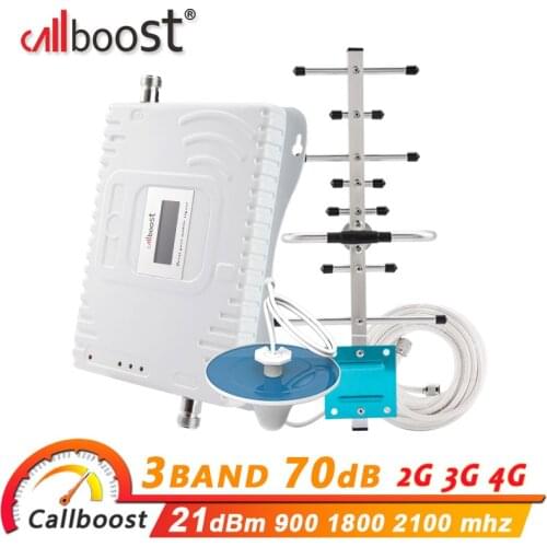 Callboost gsm 2g 3g 4g cellular amplifier gsm 900 1800 2100 signal booster LTE dcs 4g signal repeater 3g wcdma mobile signal 4g