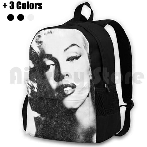 Marilyn Monroe In Vintage Black-N-White Outdoor Hiking Backpack Riding Climbing Sports Bag Marilyn Monroe Pinup Pinups