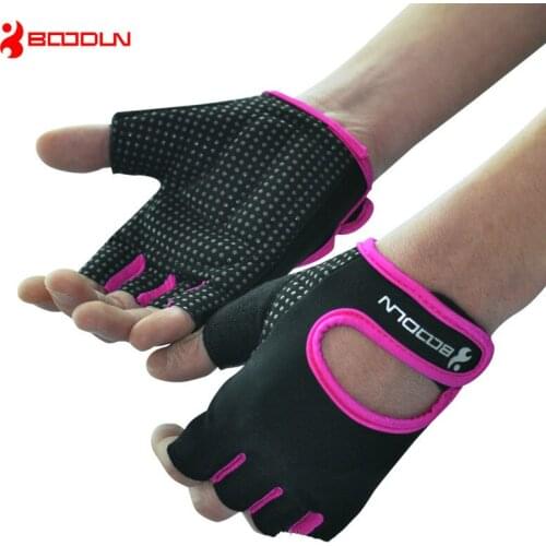 High Quality Brand Gym Gloves For Women & Men Half Finger Exercise Fitness Gloves Lycra Viscose Gloves AGL017