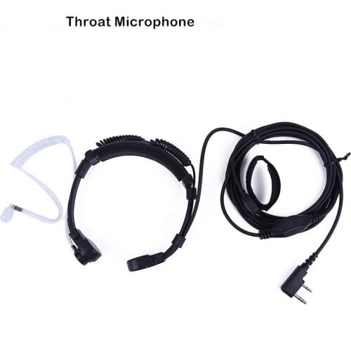 YIDATON Mic Earpiece Headset Extendable Throat Microphone for Walkie Talkie BAOFENG UV-5R UV-5RE Plus UV-B5 UV-B6 GT-3 CB Radio