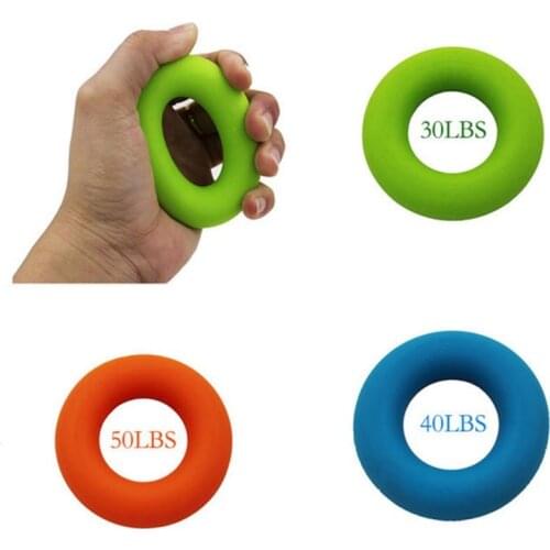 1Pcs Strength Hand Grip Ring Muscle Power Training Rubber Ring Exerciser Gym Expander Gripper Strength Finger Ring