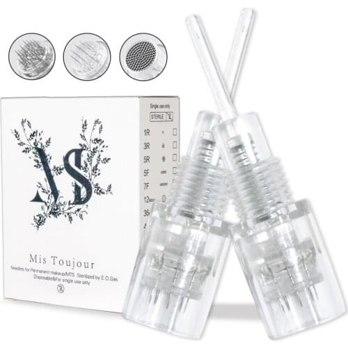 15PCS Screw 8mm Facial Treatment Needles For Tattoo Machine Derma Pen Nano Microneedles For Eyelash Extension
