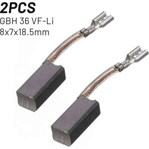 2Pcs 8x7x18.5mm Carbon Brush For Bosch GBH36V-LI GBH 36VF-LI GBH36 V SDS DRILLS H36 MA D35 Angle Grinder Electric Hammer Accs