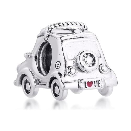 2021 925 Silver Places Electric Car Charm Fits Snake Chain Bracelets & Bangle Sterling Silver Beads For Jewelry Making Charms