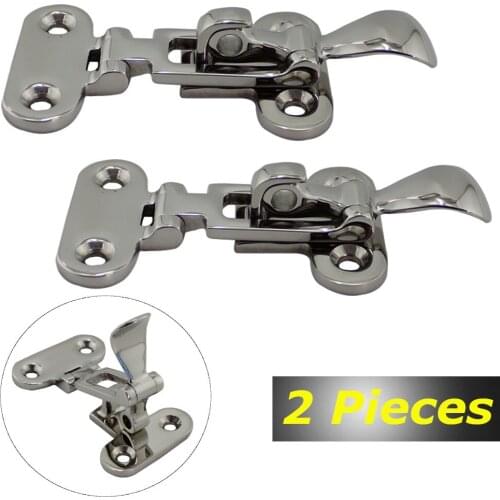 316 stainless steel Boat Deck Locker Hatch Anti-Rattle Latch Fastener Clamp Marine hatch fastener for yacht accessories 2 Pieces