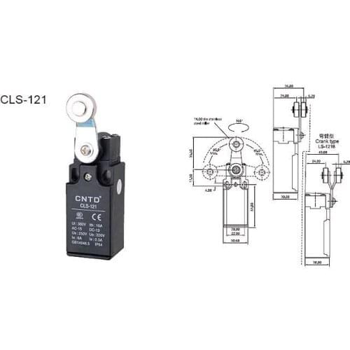 4Pcs/Lot Top Quality Original CNTD CLS-121 Limit Switch/Micro Switch Ui 380V Ith 10A ,Economical & plastic type