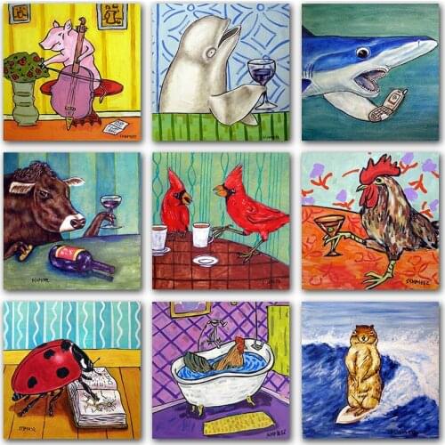 5D DIY Diamond Painting animal bird shark cock Full Square&Round Diamond mosaic diamand paint Diamond embroidery Cross stitch