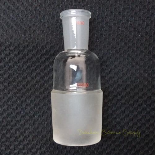 Glass Reducing Adapter From 55/50 Male To 34/35 Female,Lab Chemistry Glassware