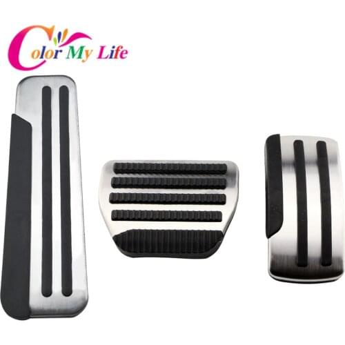 Color My Life AT Car Pedals for Infiniti QX60 QX80 QX30 2014 - 2020 Accessories Auto Gas Pedal Pad Brake Pedal Protection Cover
