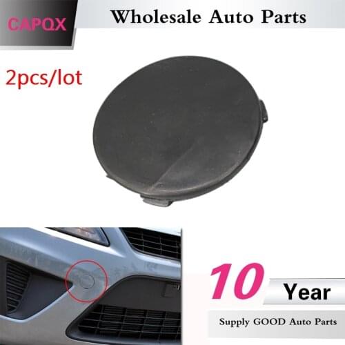CAPQX 2PCS/Lot Front Bumper Tow Hook Cover Cap For Ford Focus 2009 2010 2011 2012 2013