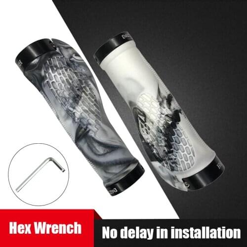 Mountain Bike Grips Ergonomic Flu For Bicycle Silicone Grips Mtb Handle For Bike Handlebar Grip Flu For Scooter Bike Accessories