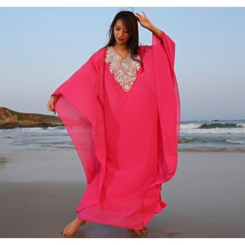 Stage Performance Suit Sling Long Dress Robe Khalegy Shakes Robes Belly Dance Show Wear Handmade Egypt Dance Outfit Loose Red