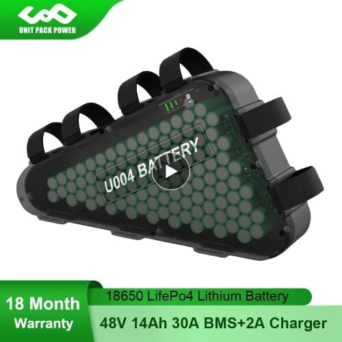 LifePo4 Triangle eBike Battery 48V 14Ah Safest&Longest Lifetime Lithium iron Phosphate Battery for Bafang Ancheer Kross