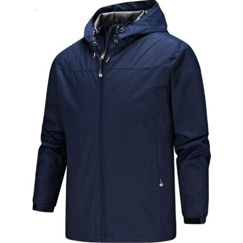 Outdoor Men Hiking Jackets Windproof Breathable Hooded softshell Coats Male Camping Climbing Skiing Trekking Sports Windbreaker