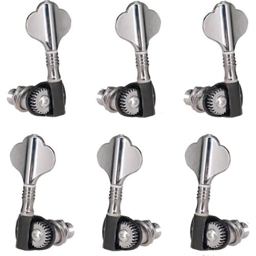 A Set 3R3L Chrome Electric Bass Guitar Tuning Pegs Machine Heads Tuners guitar accessories