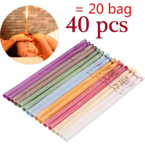 Coning Beewax Natural Ear Candle Ear Candling Therapy Healthy Care Ear Treatment Ear Wax Removal Cleaner Candle dropship