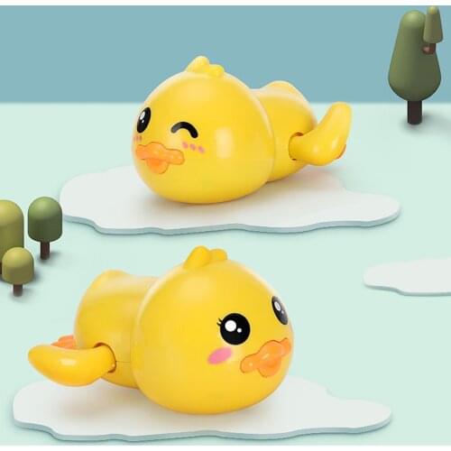 New Infant Bath Toys For Kids Swimming Pool Water Game Wind-up Clockwork Animals Duck For Children Water Toys Gifts
