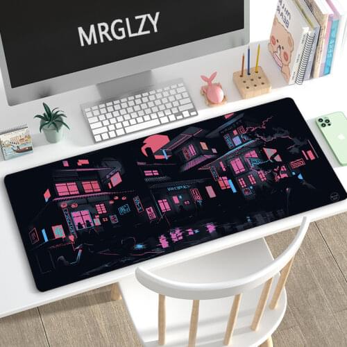 Creative Japanese Architecture 400X800MM Mouse Pad Large Waterproof Mousepad Gaming Accessoroes Laptop Gamer Keyboard Desk Mat