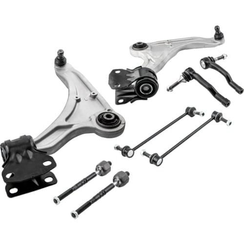 Front Lower Control Arms Inner Outer Tierods Sway Bar fit 2013- 2017 for Ford Fusion