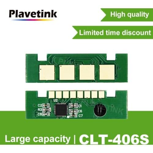 Plavetink clt-406s 406 clt-k406s Reset Toner Cartridge Chip for Samsung CLP 360 365 C410W C460W C460FW CLX 3305 clx-3305fw