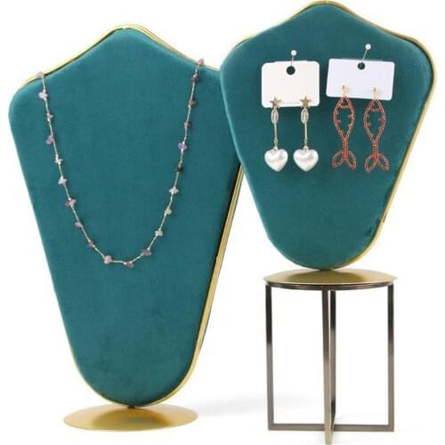 Fashion Necklace Bust Display Stand Rack Jewelry Pendant Chain Earring Jewelry Holder for Show Expositio Jewelry Organizer