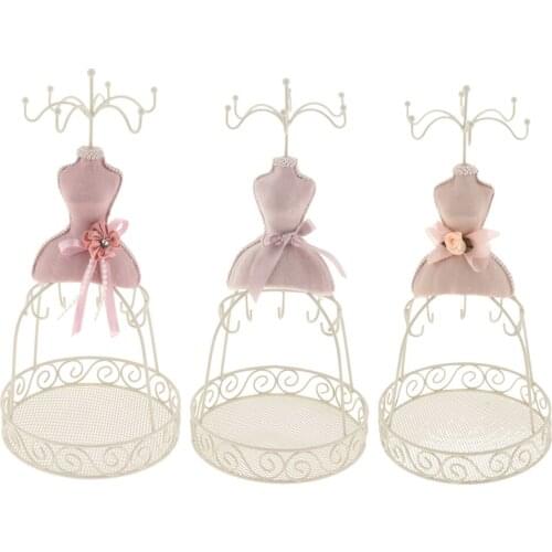 Jewelry Display Stand Rack Holder Shelf - Metal Female Model - Wedding Decor