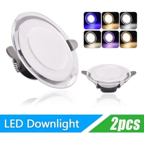 2pcs Downlight 5W Led Downlight Ac220v Six Color Recessed Downlight Ceiling Kitchen Living Room Indoor Spot Ceiling Light