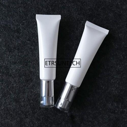 Empty 30ml press Soft Lotion Cream Tube Hose With Cap Scrube Cream Tube Facial Cleaner Handcream Bottles Container F1916