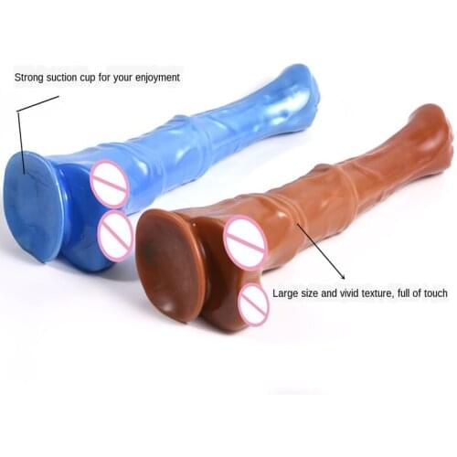 16inch Super Huge Horse Dildo Butt Plug Thick Realistic Suction Cup Penis Anal Dilator Male/Female Masturbator Adult Sex Toys