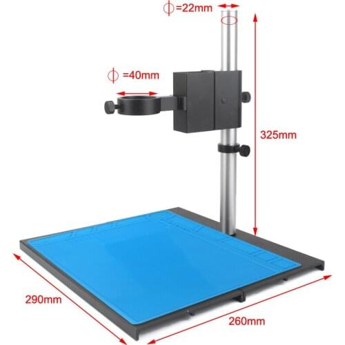 Aluminum Alloy Adjustable Focusing Bracket Focusing Holder Table Stand 40mm For Digital HDMI USB Video Microscope Camera