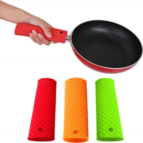 Silicone Pot Pan Handle Cover Saucepan Holder Sleeve Slip Cover Grip Cookware Parts Cookware Parts Unique Kitchen Tools 35