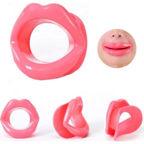 Silicone Rubber Face Lifting Lip Trainer Mouth Muscle Tightener Face Massage Exerciser Anti Wrinkle Lip Exercise Mouthpiece Tool