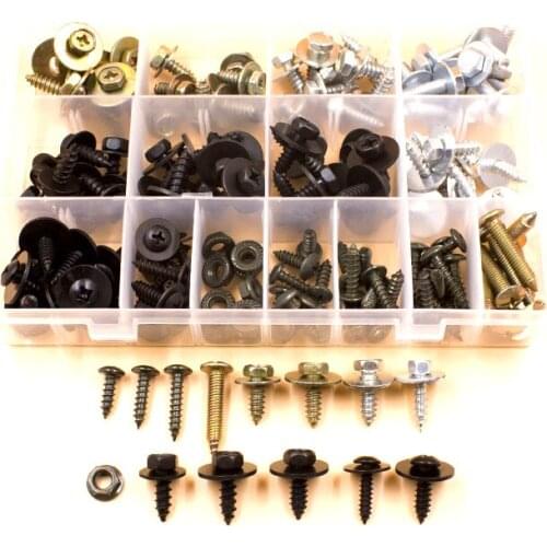 Mixed 5mm 6mm 8mm hole Self - tapping Screws Fixd For car leaf board bumper fender metal nut rivets