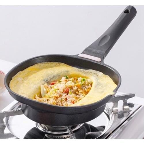 Japanese Style Omurice Pan Non-Stick Frying Pan Omelette Pan Breakfast Pan Omurice Mold Cookware Kitchen Supplies