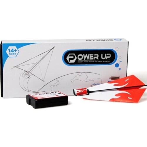 [Funny] Classic childhood origami toy electric motor power up fold Fly Paper Airplanes Kit student experiment engine DIY plane