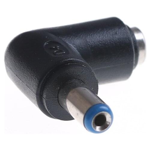 1pc 90 Degree 5.5*2.1 mm Male Jack To 5.5*2.1Mm Female Plug Right Angle Dc Power Connector Adapter Laptop