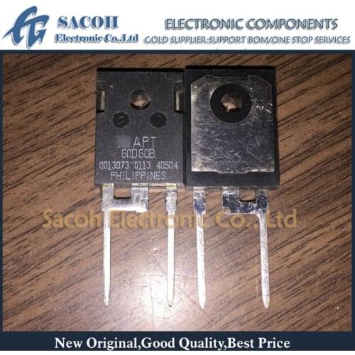 10Pcs APT60DQ60BG or APT60D60BG or APT60D60B 60D60B TO-247 60A 600V Ultrafast Recovery Epitaxial Diode