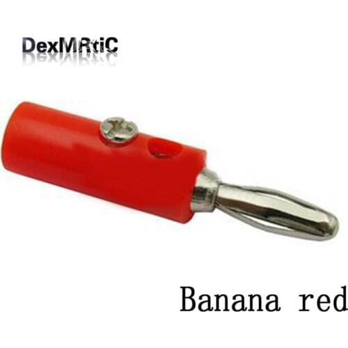 5 pairs Black & Red Banana Plug Speaker Screw Wire Cable Connector 4mm